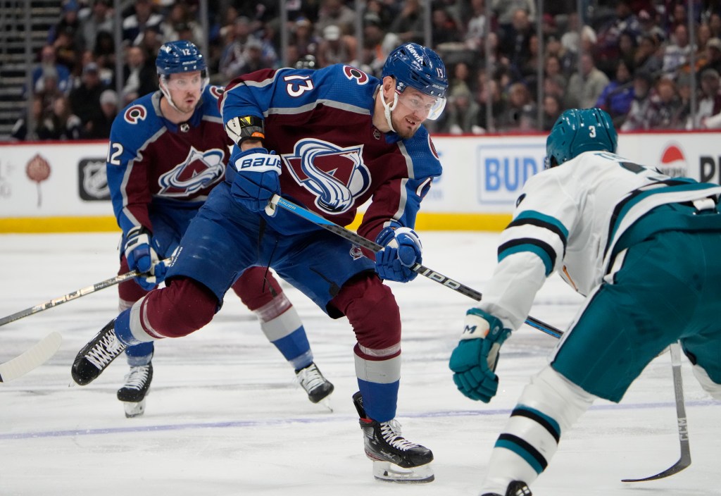 Avs dominate San Jose but need late goals from Valeri Nichushkin, Josh Manson to tally win